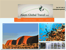 Tablet Screenshot of akersglobaltravel.com